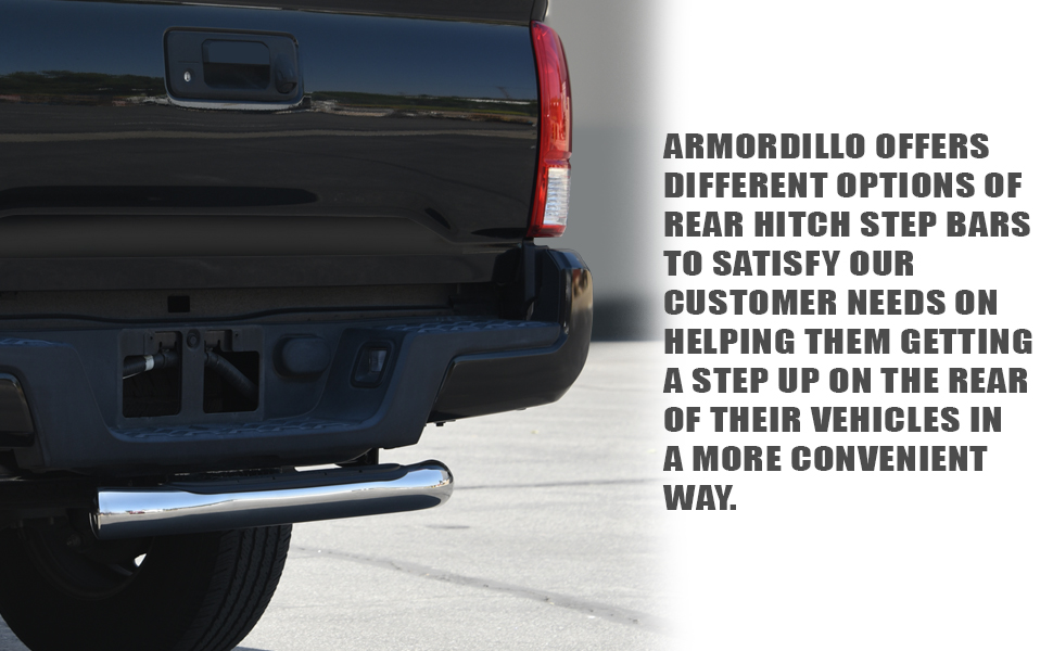 3-Inch Rear Hitch Step Bar - Chrome