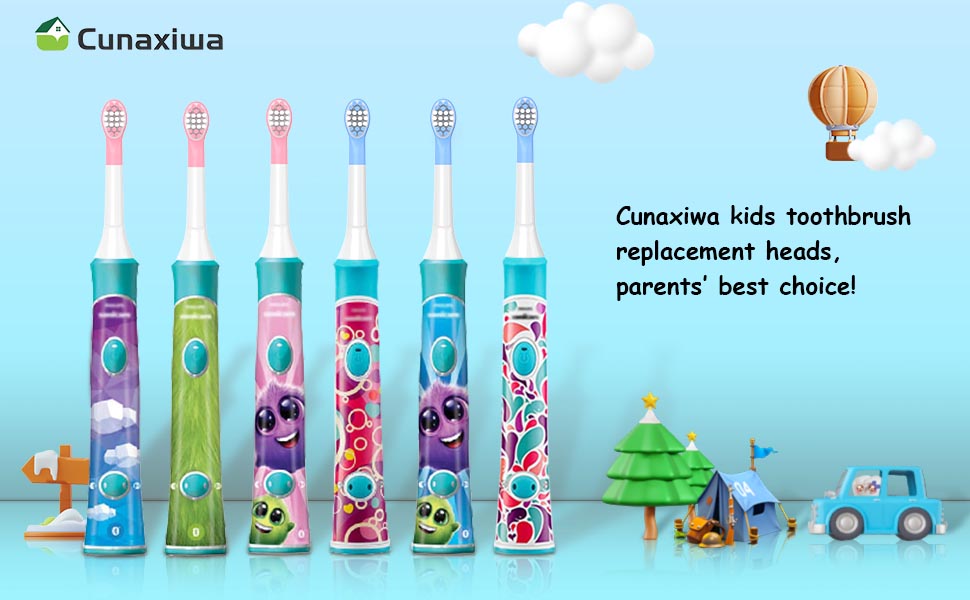 Kids Replacement Heads Compatible with Philips Sonicare Kids Electric Toothbrush