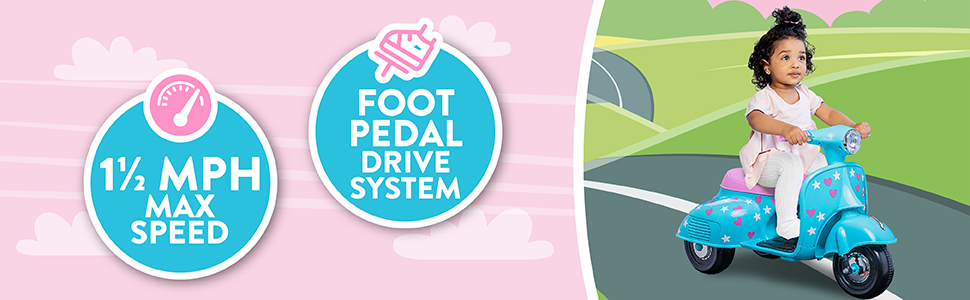 Kid Trax 6V Starlight Scooter