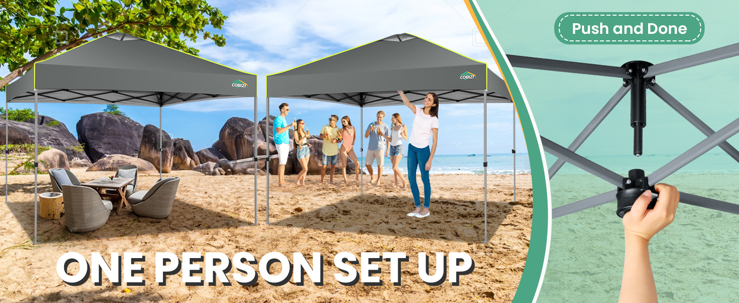 10x10 pop up canopy-grey