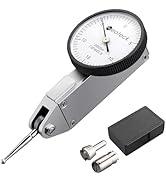 Neoteck Dial Test Indicator with Storage Case 0-0.03"/0.0005" Test Indicator with 2 Steel Dovetai...