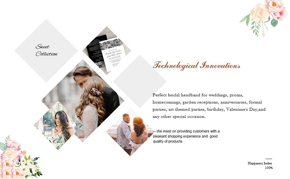 Bridal headbands for wedding can better modify the hair