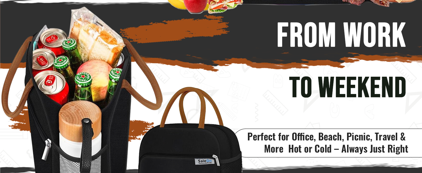 Insulated Lunch Bag for Women/Men/Adults Lunch Box Lunch Bag for Women Small Leakproof Cute Lunch Tote