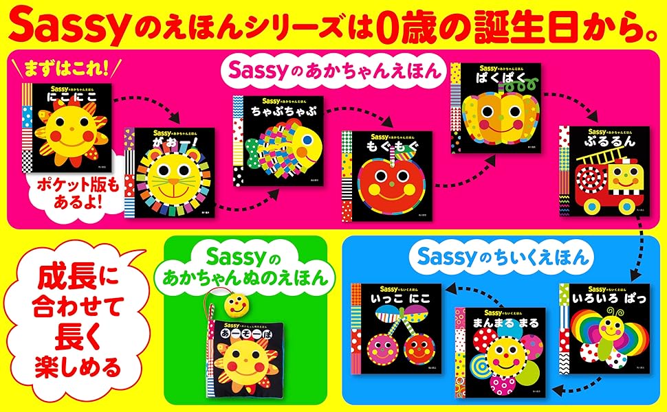 Amazon.co.jp: Sassyのあかちゃんえほん ぽけっと がおー