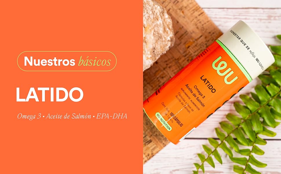 Latido Aceite de Salmon Omega 3 WU Nutrition