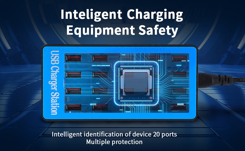 20口蓝色充电器