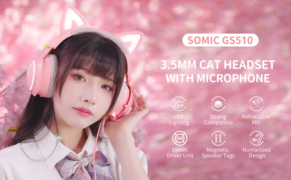 wired cat headset