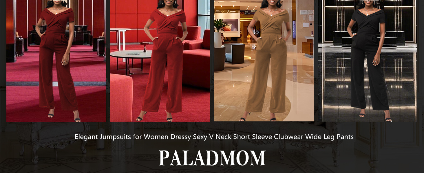 Clubwear Long Loose Wide Leg Pants Jumpsuits