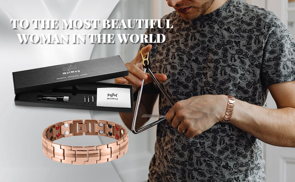 Stainless Steel Magnetic Therapy Bracelet For Men