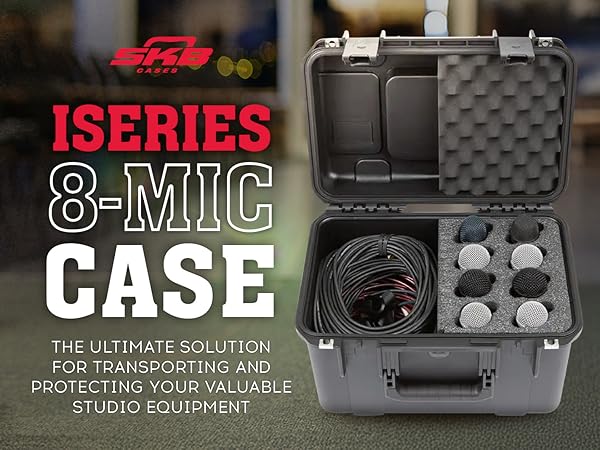 【防水防塵】SKB i series ハードケース SKB iSeries Waterproof Case for 2 Sennheiser ENG 3I1209-4-BH4