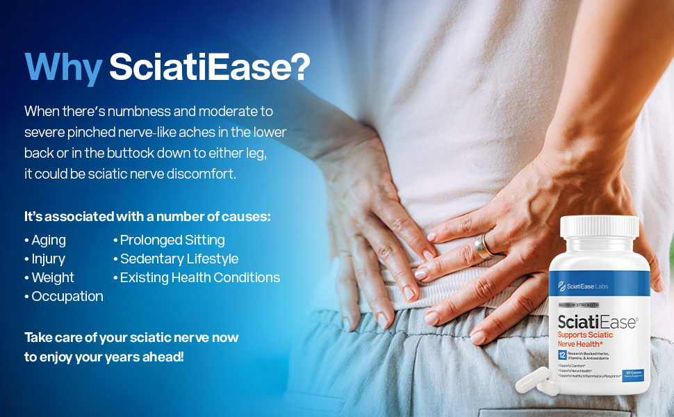 SciatiEase - 30 Day Supply - Sciatica Pain Relief - 4