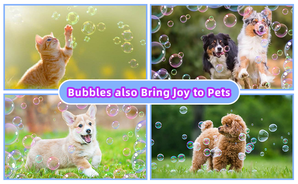 Bubbles also Bring Joy to Pets