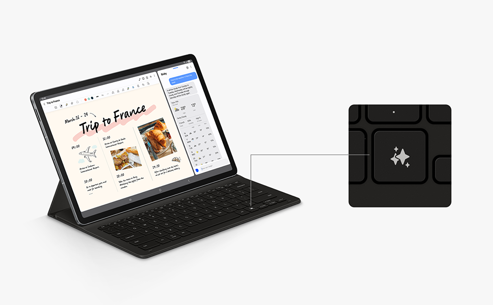 Amazon.co.jp: Tab S10 FE＋Book Cover Keyboard Slim — AI Key