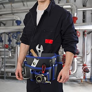 Amazon.co.jp: 内装用 道具用 腰袋 工具袋 工具入れ 小物入れ