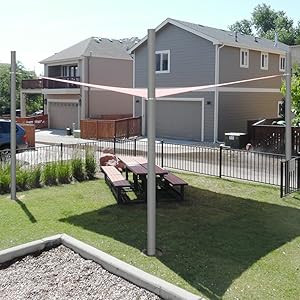 Sun Shade Poles for Yard
