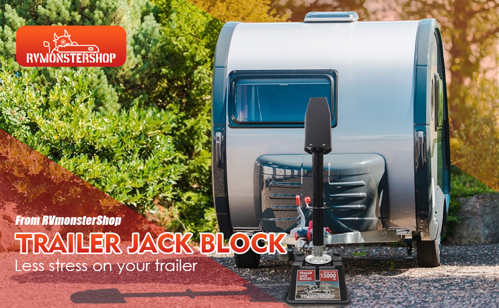 Trailer Jack Block, 4 Pack RV Camper Blocks for Travel Trailer 5th