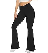 Amazon.com: TNNZEET Women's Flare Yoga Pants with Pockets
