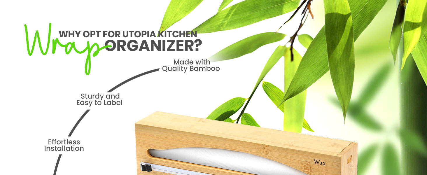 kitchen wrap organizer organizador de envoltura de cocina