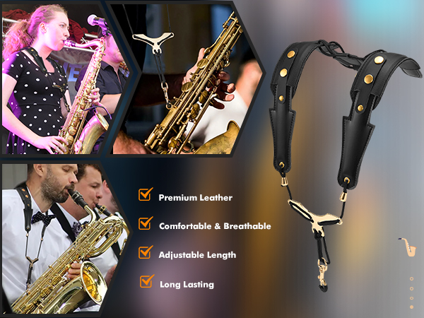 Soprano Saxophone Newbury Street Strap - The Boston Sax Shop
