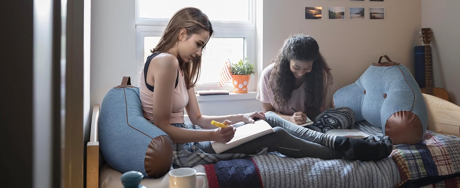 Bed Backrest Reading Pillow with Arms
