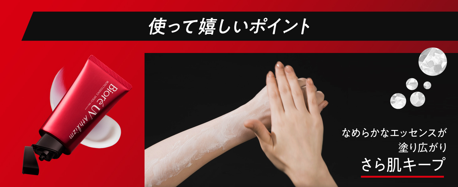 The smooth essence spreads easily and keeps your skin smooth.