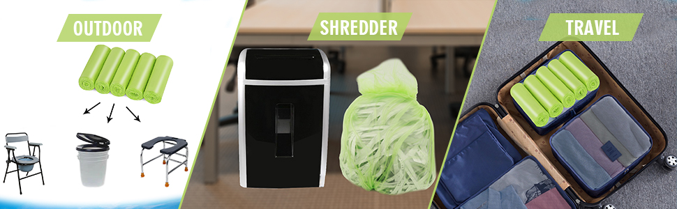 perfect for outdoor portable toilet, shredder, travel
