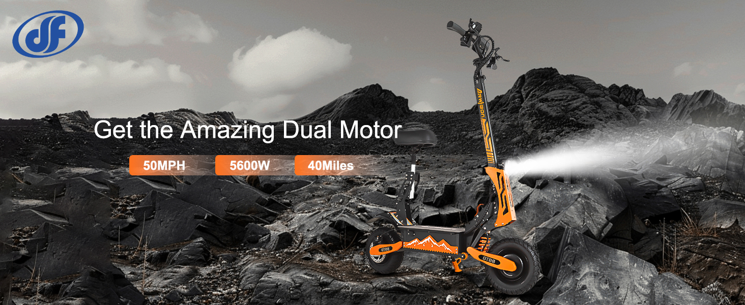Get the Amazing Dual Motor 50MPH 5600W 40Miles