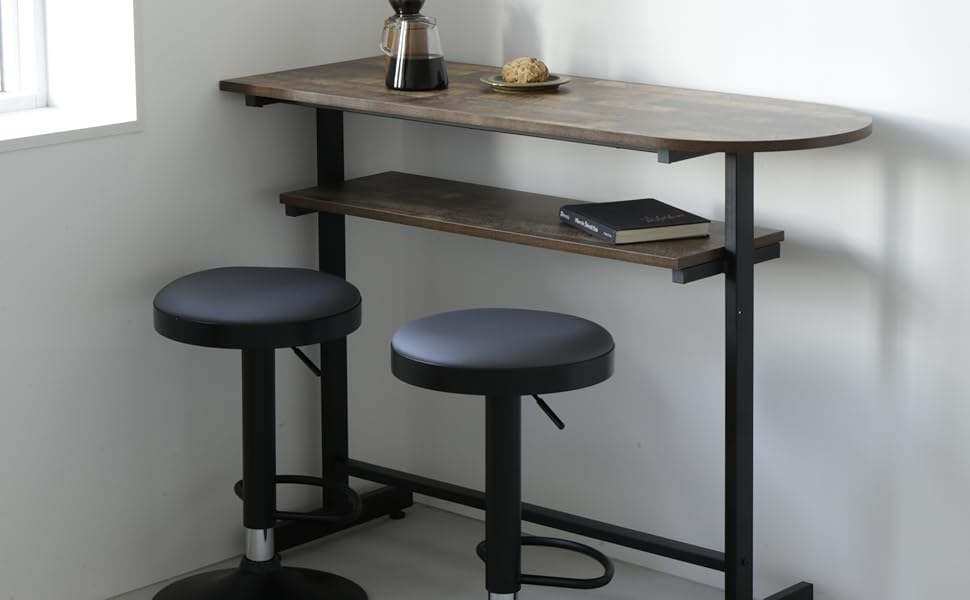 Amazon｜リファニ ヴィンテージ風カウンターテーブル 幅120cm