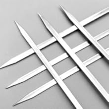 Flat design: metal kebab skewers for bbq