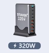 Amazon.co.jp: 200W 充電器 【GaNFastⅢ 6ポート 単口最大100W