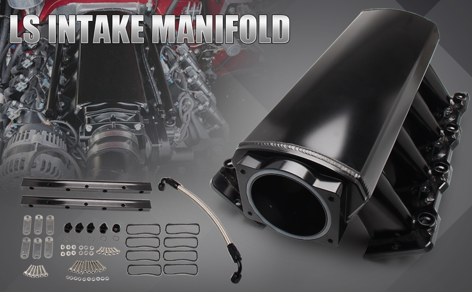 102mm Intake Manifold Cathedral Port Ram Air LS 4.8L LR4 5.3L L33 L59
