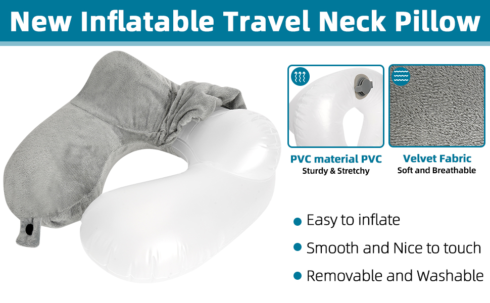 Oreiller de Voyage Gonflable