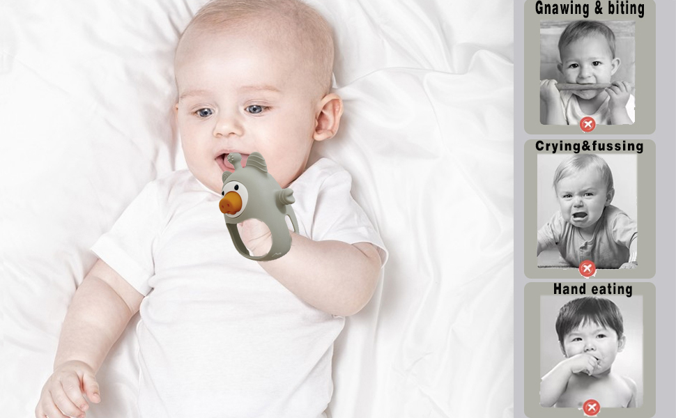 glove teething toy