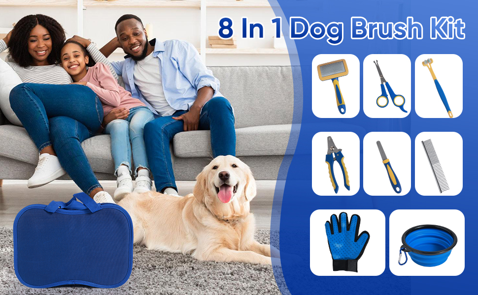 Dog Brush Shedding Kit Grooming Dog Grooming Kit Dog