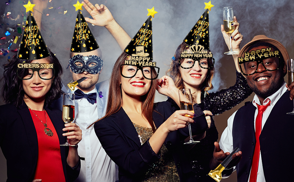 Tbczvx 18 Pcs New Years Eve Decorations 2025, New Year Decorations