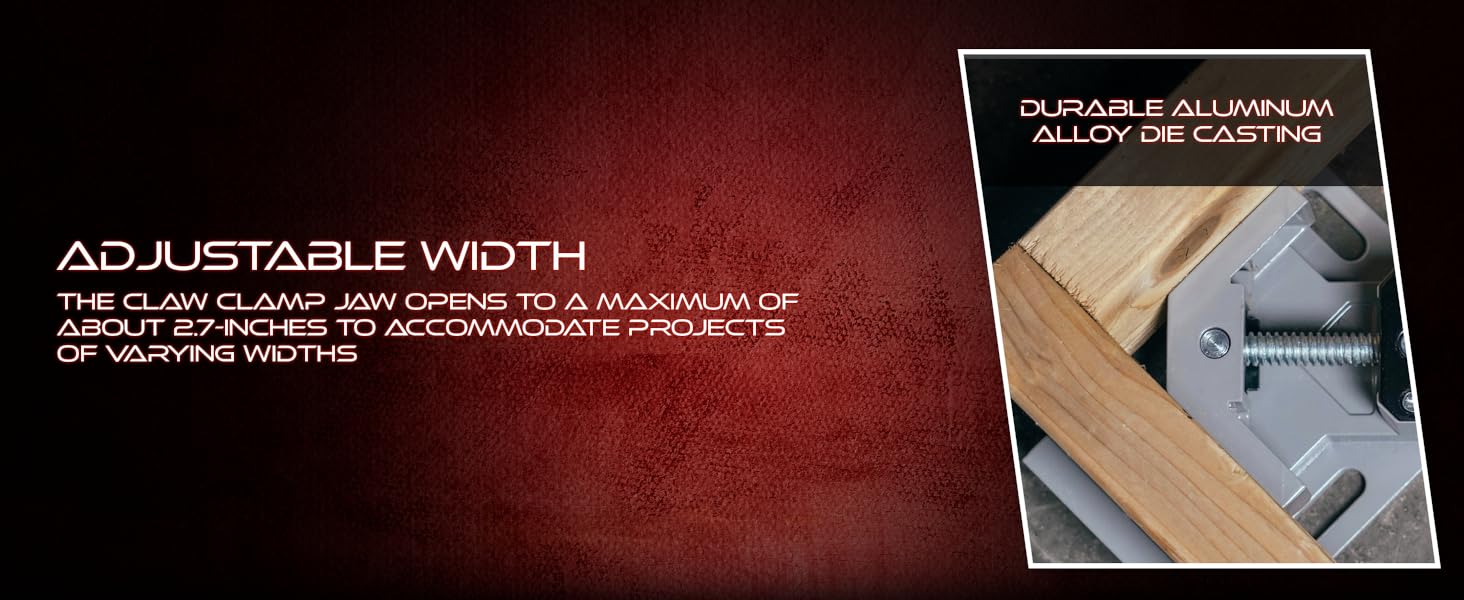 ABN 90 Degree Corner Clamps for Woodworking Set of 4 Right Angle Clamp, Miter Joint