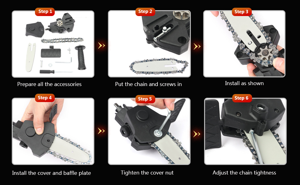 Chainsaw Drill Attachment, Electric Drill Modified to Electric Saw