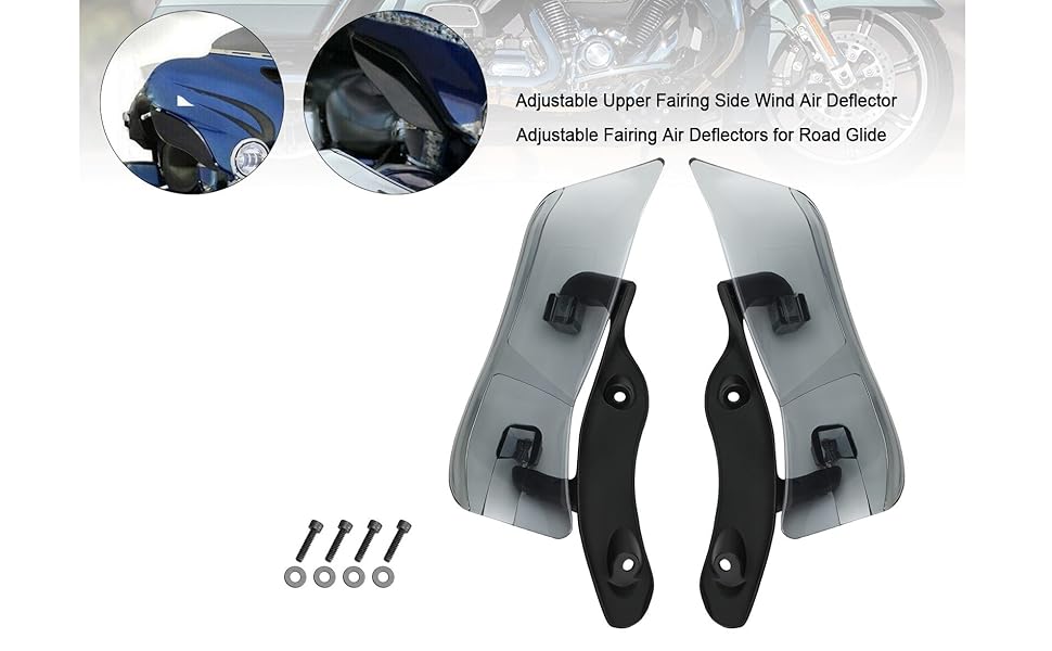 Amazon.com: Areyourshop Motorcycle Adjustable Upper Fairing