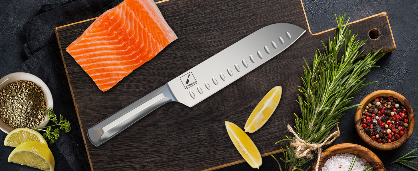 Kitchen Knife Set with Block Stainless Steel Knife Block Sets