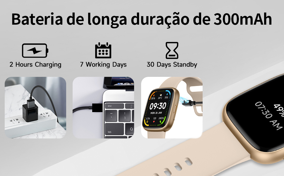 7d79ed12-fef7-486d-8076-45aa0dbcc042.__CR0,0,970,600_PT0_SX970_V1___ Relogio Smartwatch Masculino e Feminino,Tela HD de 1,8" Relógio Smartwatch com Alexa, 100 Esportes,Frequência Cardíaca e Monitoramento do Sono,IP68 à rova d'água,Compatível com Android iOS,2 Pulseiras