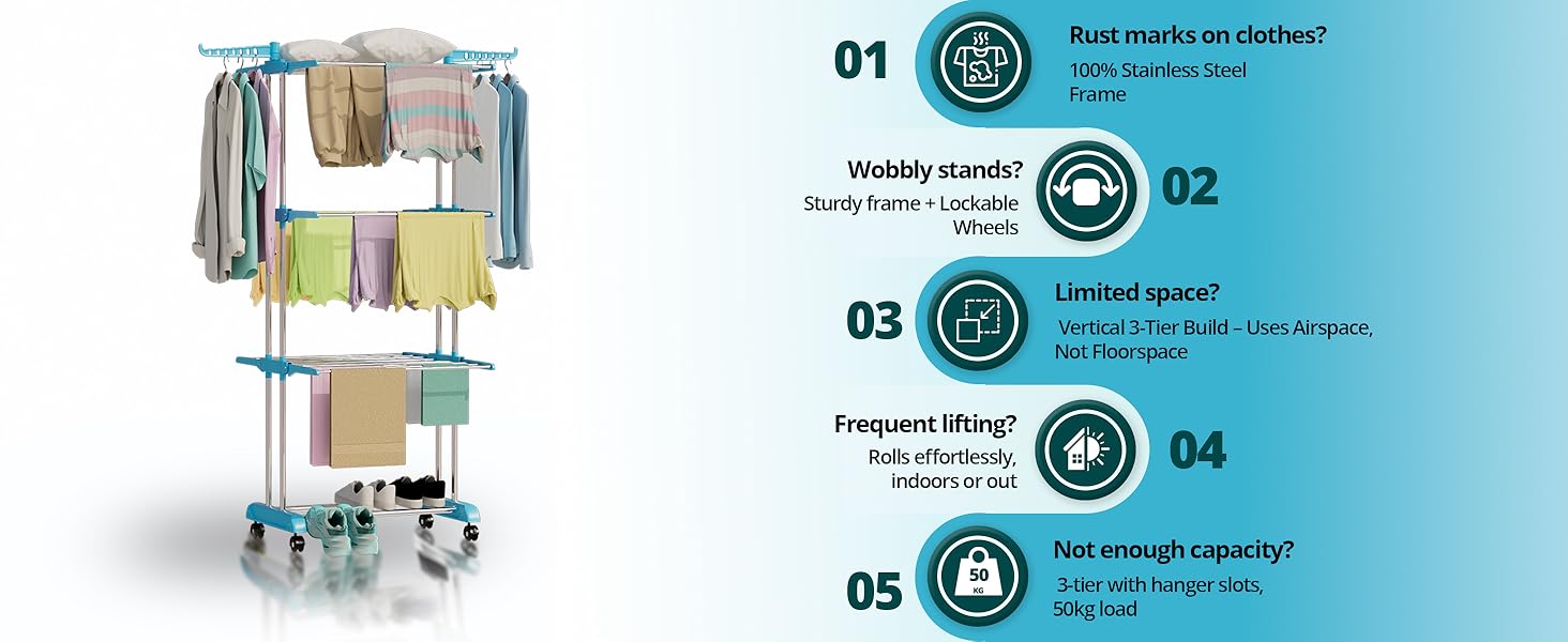 clothes stand for drying, cloth dryer, foldable, balcony, hanging rack, hanger, kapde sukhane