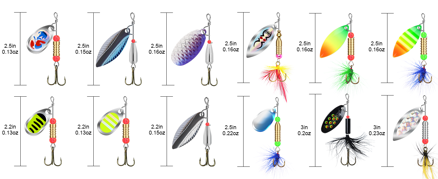 trout baits spinner fishing lures