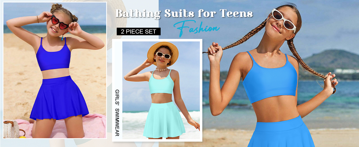 girls 2 piece swimsuit
