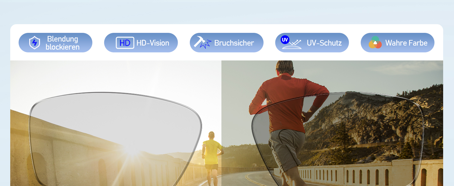 polarisierte sportbrille herren