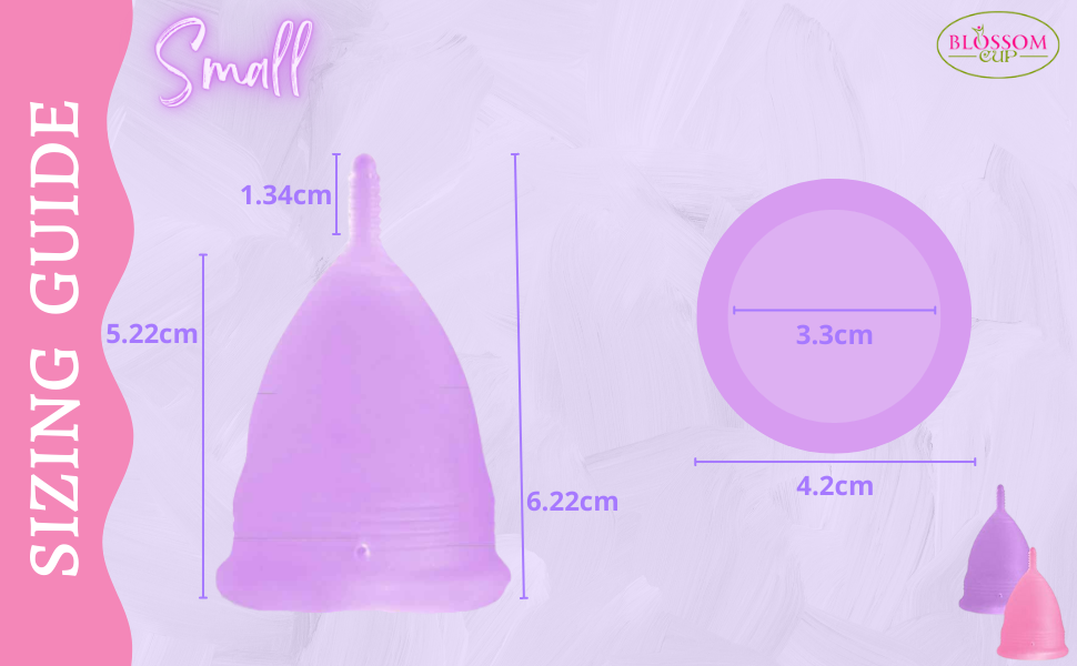 Blossom Cup Purple Silicone Cup Menstrual organic menstrual cup for beginners womens hygiene cups