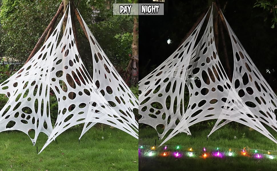 stretch spider web decoration