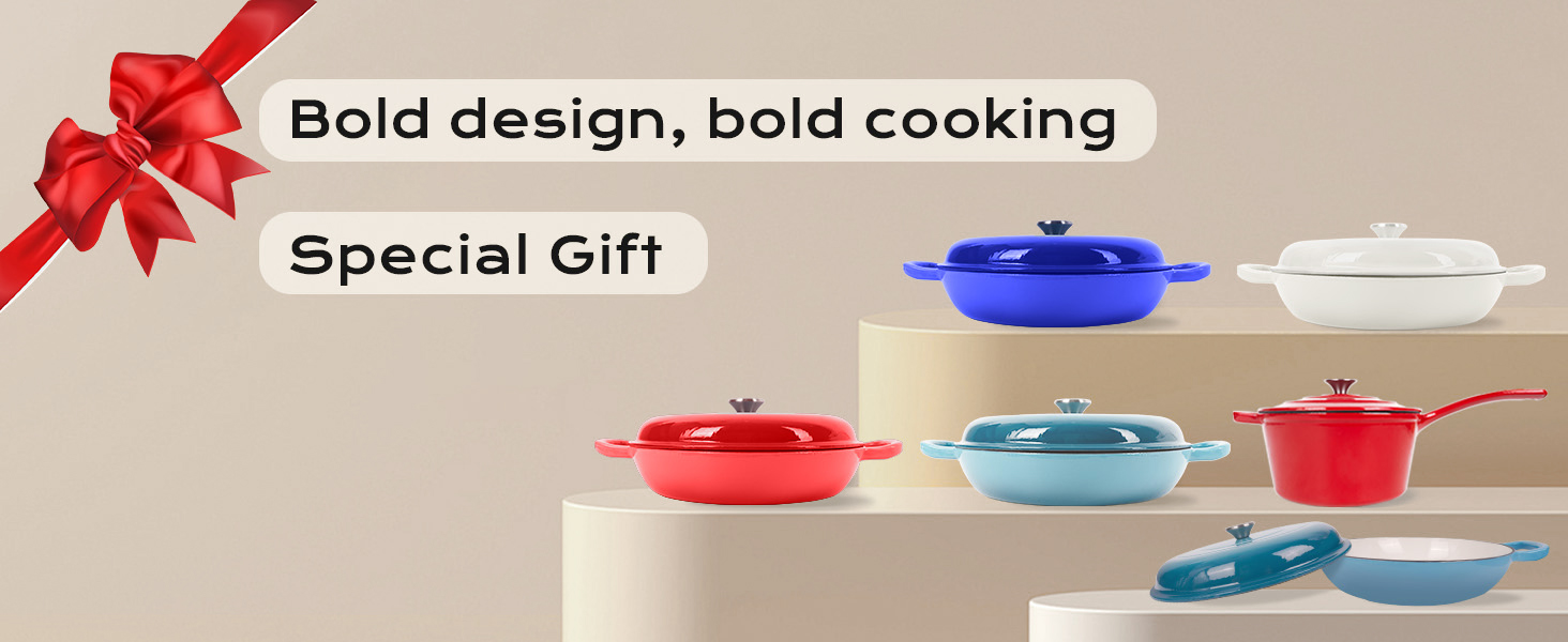 panela de forno holandês esmaltada com tampa