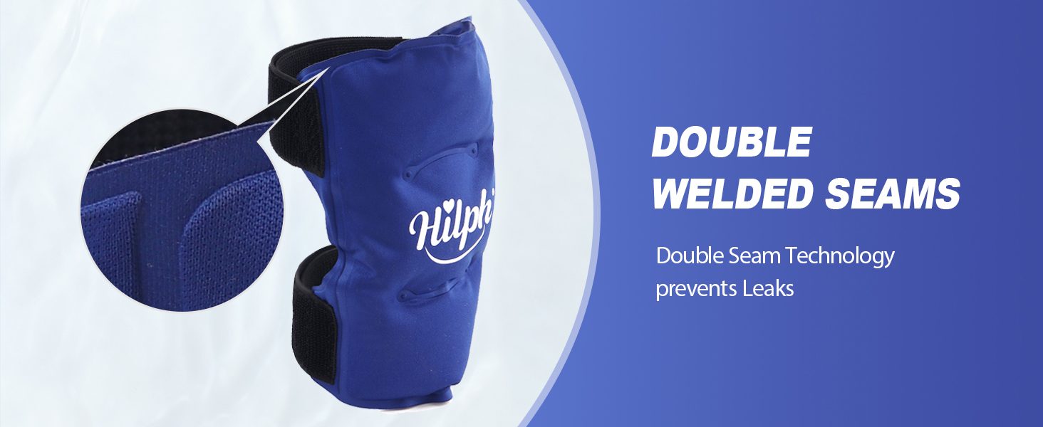 Hilph Shin Splint Ice Pack 2 Pack, Reusable Shin Cold and Hot Wrap Leg