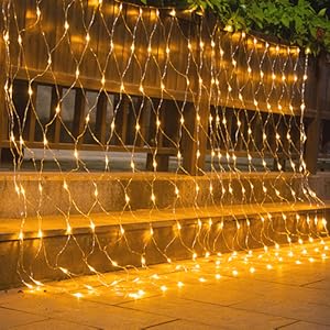orange outdoor net light