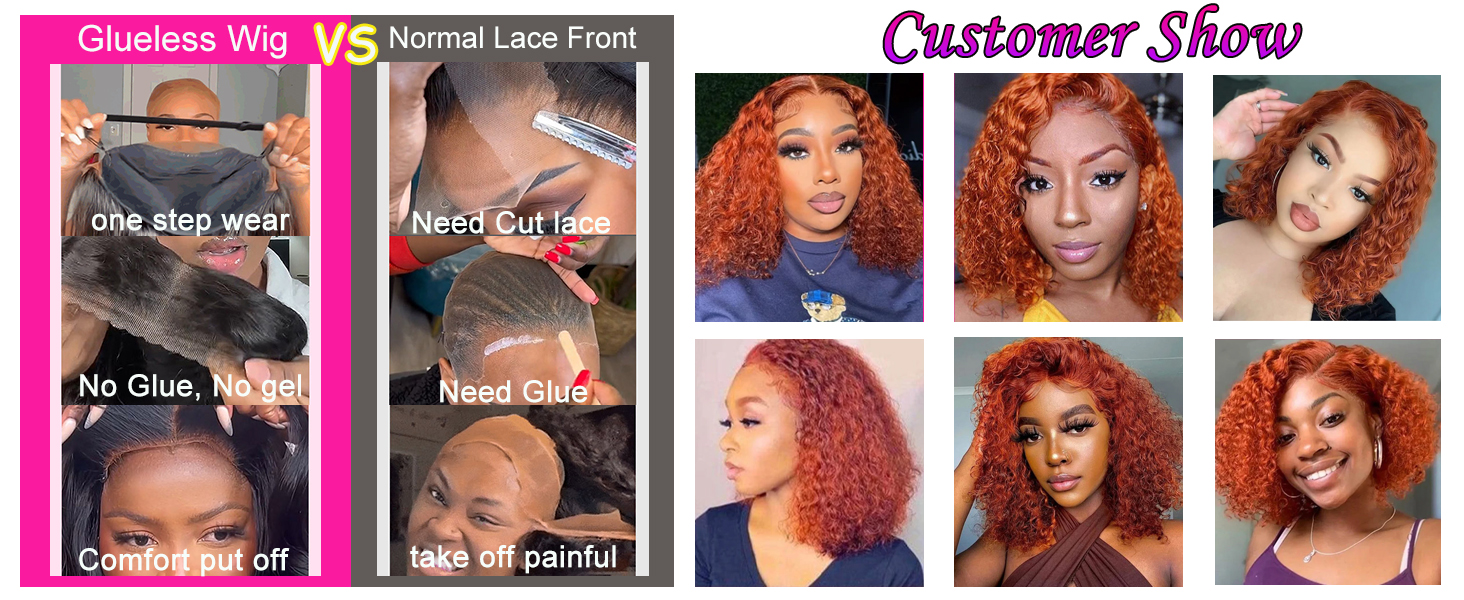 colored human hair wig